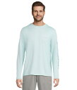 【送料無料】 ヴァインヤードヴァインズ メンズ シャツ トップス Long Sleeve Painted Bonefish Tee Aqua Haze Heath