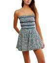 【送料無料】 フリーピープル レディース ワンピース トップス Bali Checked Out Printed Gardenia Combo