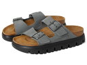 【送料無料】 ビルケンシュトック レディース サンダル シューズ Papillio by Birkenstock Arizona Chunky Sandal - Suede Basalt Gray
