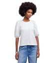 【送料無料】 メイドウェル レディース シャツ トップス Puff Sleeve Tee White(4)
