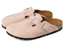 【送料無料】 ビルケンシュトック レディース サンダル シューズ Boston - Suede Light Rose