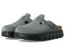 【送料無料】 ビルケンシュトック レディース サンダル シューズ Papillio by Birkenstock Boston Chunky Clog - Suede Basalt Gray