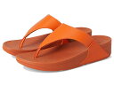 【送料無料】 フィットフロップ レディース ヒール シューズ Lulu Leather Toe Post Satsuma(4)
