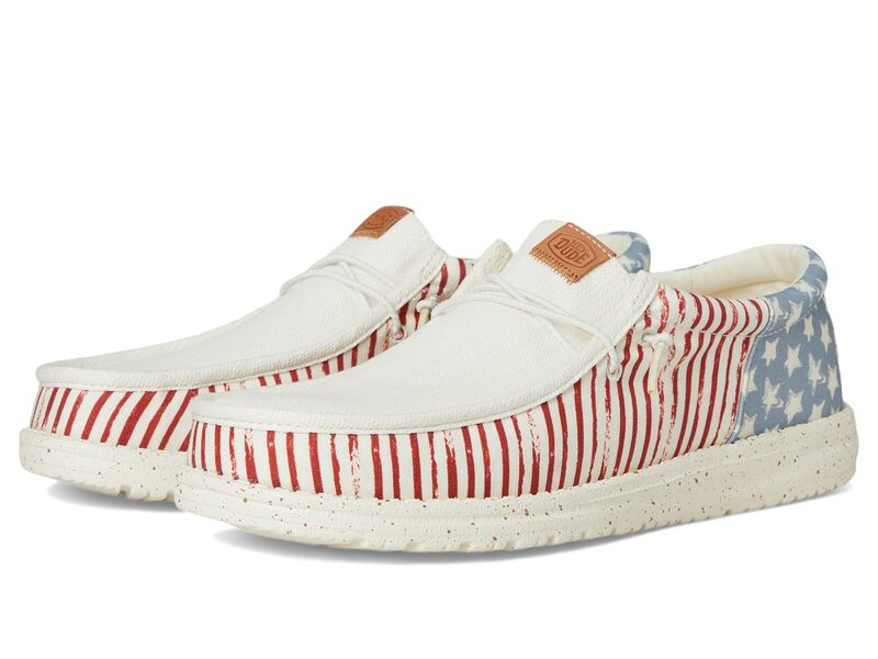 ヘイデュード メンズ シューズ スリッポン・ローファー Hey Dude Wally Funk Americana Stars American..