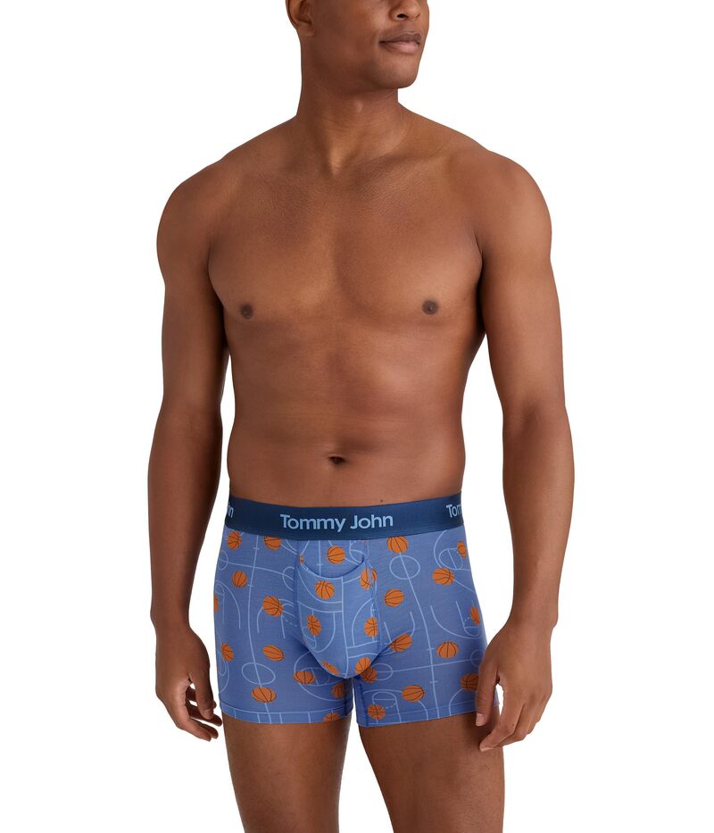 トミージョン メンズ アンダーウェア ボクサーパンツ Tommy John Second Skin Modal 4" Boxer Brief Eb..