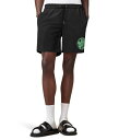 【送料無料】 オールセインツ メンズ ハーフパンツ・ショーツ 水着 Distortion Swim Shorts Jet Black