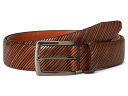 【送料無料】 ジョンストンアンドマーフィー メンズ ベルト アクセサリー Diagonal-etched Belt Tan
