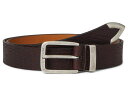 【送料無料】 ジョンストンアンドマーフィー メンズ ベルト アクセサリー Distressed Tipped Belt Brown