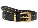【送料無料】 メイドウェル レディース ベルト アクセサリー Clean Western Flat Stud Belt True Black