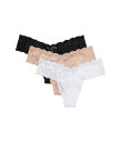 【送料無料】 コサベラ レディース パンツ アンダーウェア Never Say Never 3 Pack Lowrider Thong Black/Sette/...