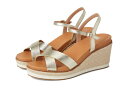【送料無料】 コールハーン レディース ヒール シューズ Cloudfeel Silvee Espadrille Wedges 75mm Soft Gold L...