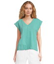 【送料無料】 モッドドック レディース シャツ トップス Cap Dolman Sleeve Mix Media Top Open Water(4)