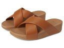【送料無料】 フィットフロップ レディース ヒール シューズ Lulu Cross Slide Sandals - Leather Light Tan