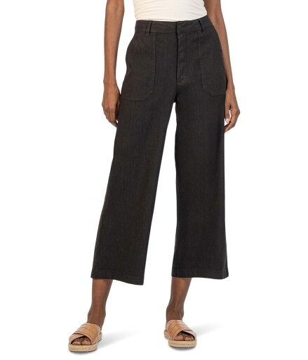 【送料無料】 カットフロムザクロス レディース カジュアルパンツ ボトムス Topaz-Wide Leg Pant W/ Porkchop Pockets Black 【送料無料】 カットフロムザクロス レディース カジュアルパンツ ボトムス Topaz-Wide Leg Pant W/ Porkchop Pockets Black