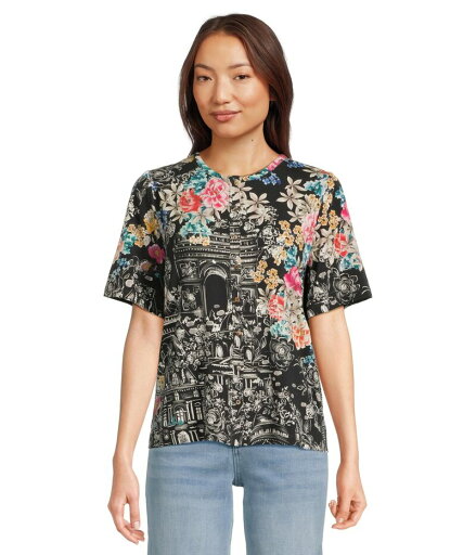 【送料無料】 ジョニーワズ レディース シャツ トップス The Janie Favorite Kimono Sleeve Mandarin Tee Lavilla Black 【送料無料】 ジョニーワズ レディース シャツ トップス The Janie Favorite Kimono Sleeve Mandarin Tee Lavilla Black