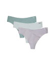 【送料無料】 アンダーアーマー レディース パンツ アンダーウェア Seamless Thong - 3 PK Solid Gray Dawn