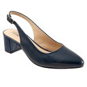 【送料無料】 トロッターズ レディース ヒール シューズ Kay Navy Leather