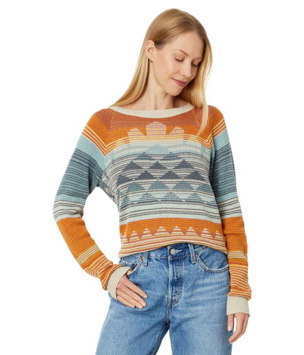 【送料無料】 ペンドルトン レディース ニット・セーター アウター Raglan Cotton Pullover Rust/Blue Multi 【送料無料】 ペンドルトン レディース ニット・セーター アウター Raglan Cotton Pullover Rust/Blue Multi