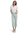 【送料無料】 エヌワイディージェイ レディース デニムパンツ ボトムス Joni Relaxed Capri Jeans in Tomatillo Tomati...