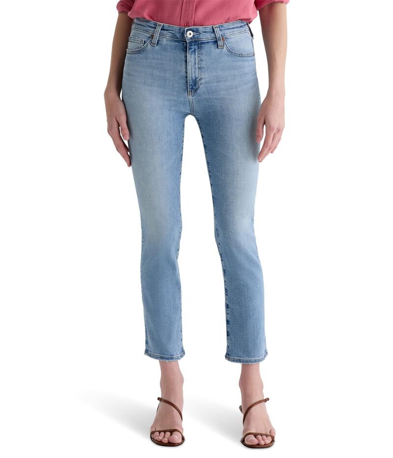 エージージーンズ レディース ボトムス デニムパンツ AG Jeans Mari Mid-Rise Slim Straight Crop Jeans in Marina Marina Blue ブルー