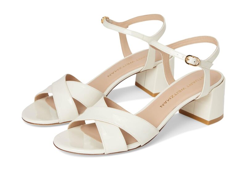 奢 磻ĥޥ ǥ 塼 ҡ Stuart Weitzman Dayna Block 50 Cream ꡼