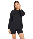 【送料無料】 エバージェイ レディース パーカー・スウェット アウター Luxe Sweats - The Long Sweatshirt Black