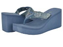 【送料無料】 ゲス レディース ヒール シューズ Demmey Dark Blue Denim