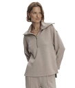 【送料無料】 バーレイ レディース パーカー・スウェット アウター Larson 1/2 Zip Sweat Taupe Marl