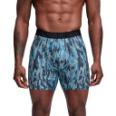【送料無料】 アンダーアーマー メンズ ボクサーパンツ アンダーウェア Performance Tech Print 6" Boxer Briefs Ether Blue
