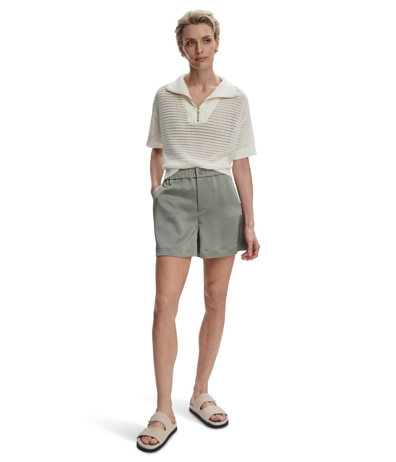 バーレイ レディース ボトムス ハーフパンツ・ショーツ ショートパンツ Varley Sarka High-Rise Shorts Gravity Sage セージ