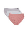 【送料無料】 アンダーアーマー レディース パンツ アンダーウェア Seamless Bikini - 3 PK Solid Canyon Pink