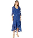 【送料無料】 アレックスイブニングス レディース ワンピース トップス Tea Length Printed Sleeveless with Matching ...
