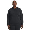 【送料無料】 アンダーアーマー レディース パーカー・スウェット アウター Plus Size Rival Fleece Hoodie Black/White