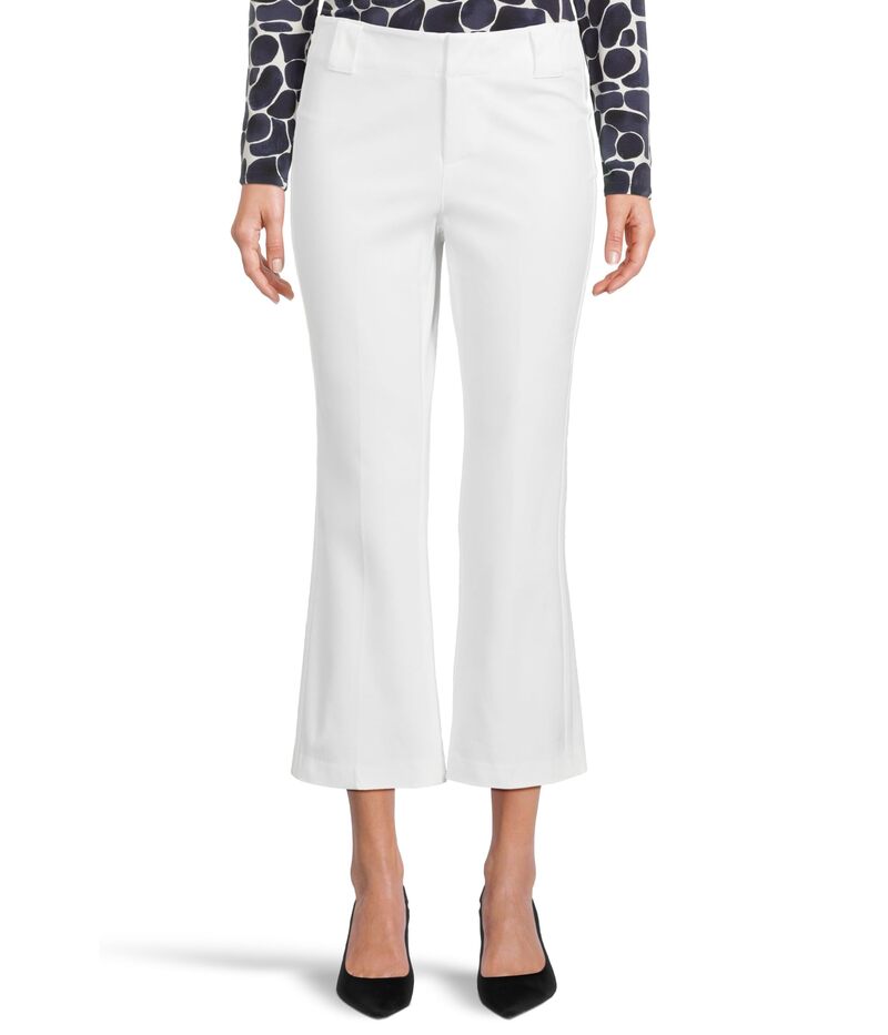 【送料無料】 ニックプラスゾーイ レディース カジュアルパンツ ボトムス Petite 28' Plaza Demi Boot Cotton Bi-stretch Pant Paper White
