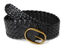 【送料無料】 メイドウェル レディース ベルト アクセサリー Woven Hip Belt True Black