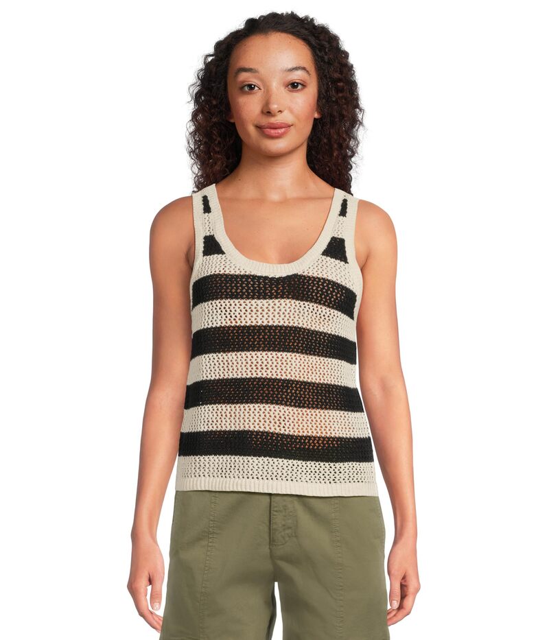 サンクチュアリー レディース アウター ニット・セーター メッシュ Sanctuary Mesh Stitch Shell Black..