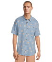 【送料無料】 ビラボン メンズ シャツ トップス Sundays Mini Short Sleeve Carolina Blue
