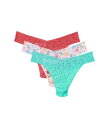 【送料無料】 ハンキーパンキー レディース パンツ アンダーウェア Signature Lace Original Rise Thong 3-Pack Napl...