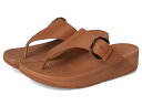 【送料無料】 フィットフロップ レディース ヒール シューズ Lulu Resin-Buckle Leather Toe-Post Sandals Deep T...