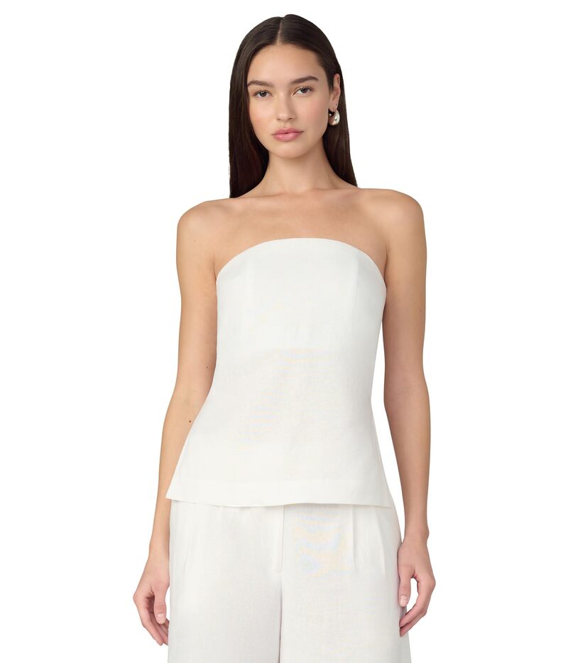 ̵ 硼 ǥ  ȥåץ The Mariel Strapless Top White
