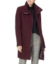 【送料無料】 カルバンクライン レディース コート アウター Wool Jacket Chianti Black(4)