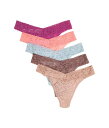 【送料無料】 ハンキーパンキー レディース パンツ アンダーウェア Signature Lace Original Rise Thong 5-Pack Seas...