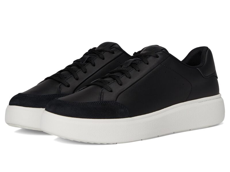 フィットフロップ レディース シューズ スニーカー スエード レザー FitFlop Rtg Leather/Suede Sneakers Black ブラック