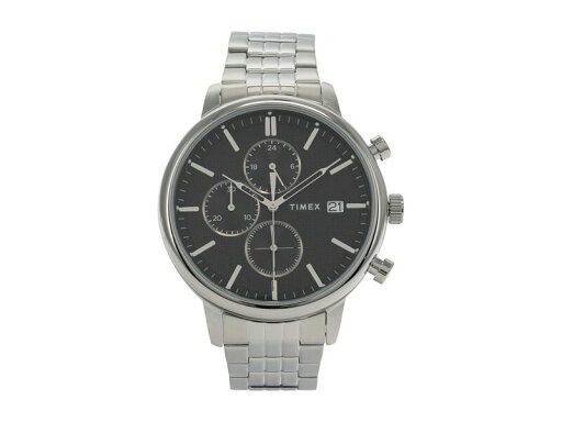 【送料無料】 タイメックス メンズ 腕時計 アクセサリー 43 mm Chicago Chronograph Stainless Steel Bracelet Watch Silver/Black/Si 【送料無料】 タイメックス メンズ 腕時計 アクセサリー 43 mm Chicago Chronograph Stainless Steel Bracelet Watch Silver/Black/Si