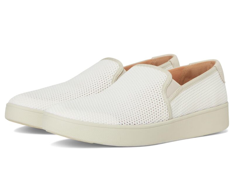 フィットフロップ レディース シューズ スニーカー メッシュ FitFlop Rally Open-mesh Slip-on Skate Trainers Urban White ホワイト