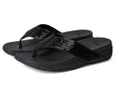 【送料無料】 フィットフロップ レディース サンダル シューズ Surfa Sequin Toe-post Sandals All Black