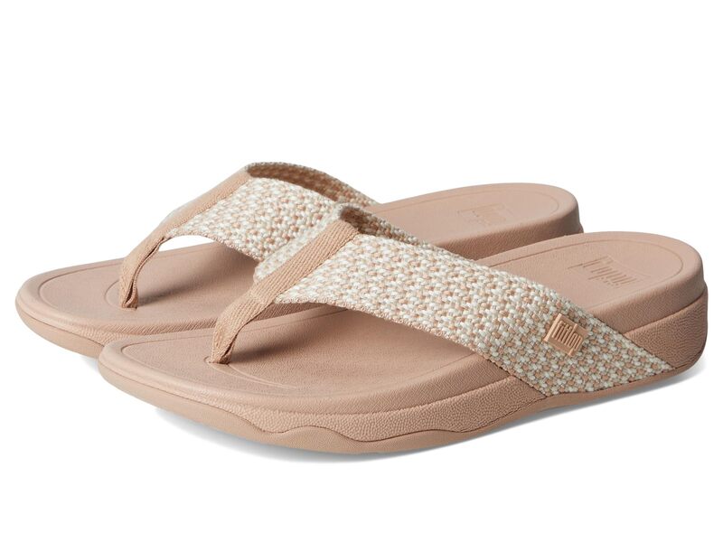 フィットフロップ レディース シューズ サンダル FitFlop Surfa Multi-Tone Webbing Toe-Post Sandals Classic Beige ベージュ