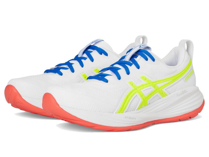 【送料無料】 アシックス メンズ スニーカー シューズ Gel-cumulus 27 Atc White/Safety Ye