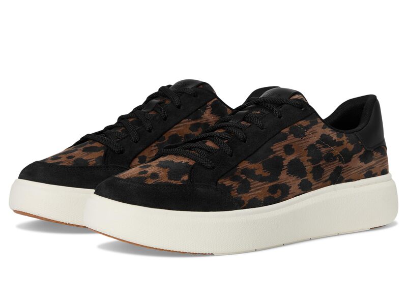フィットフロップ レディース シューズ スニーカー スエード FitFlop Rtg Leopard Suede Sneakers Black/Chocolate ブラック