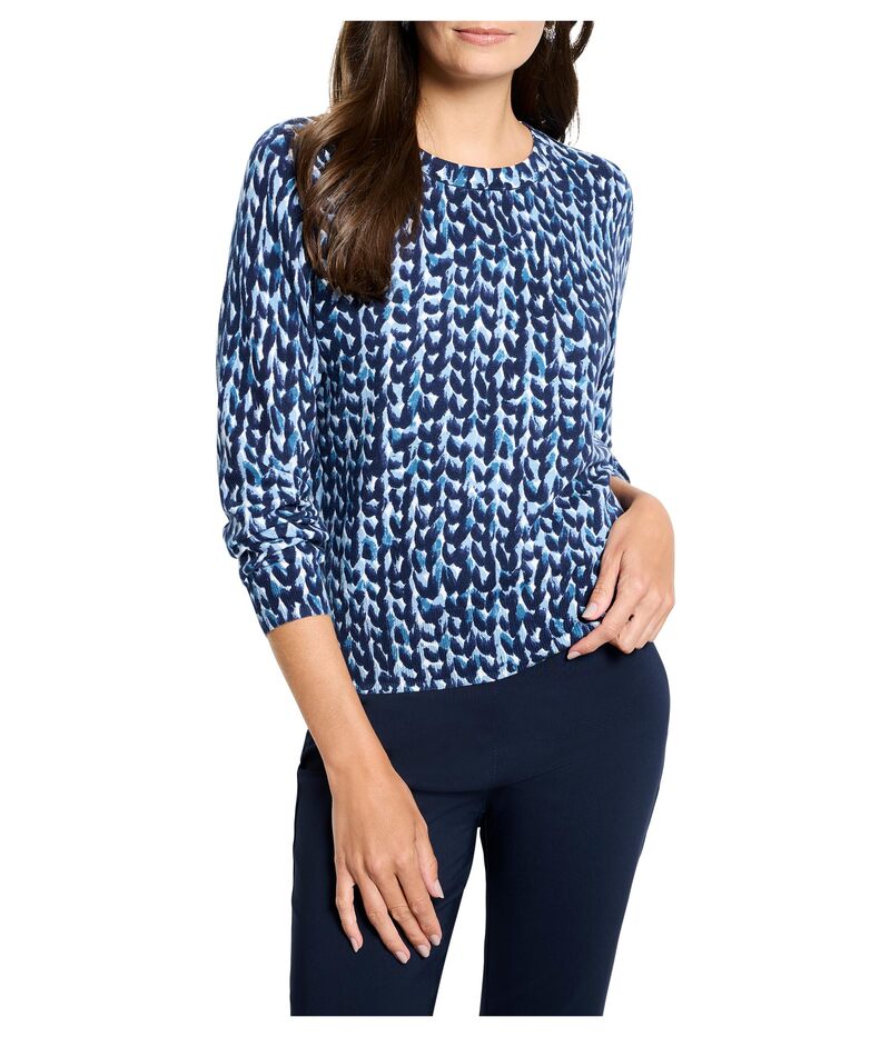 ReVida ŷԾŹ㤨֥˥åץ饹 ǥ  ˥åȡ ץ åȥ NIC+ZOE Petite Knit Stitch Pure Cotton Sweater Blue Multi ֥롼פβǤʤ33,800ߤˤʤޤ